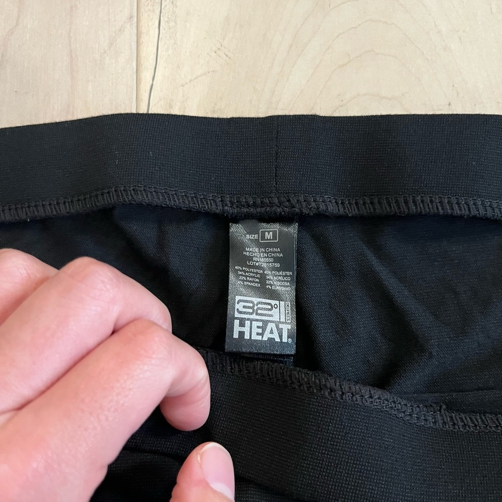 32 Degrees Black Thermal Leggings - Picture 2 of 2